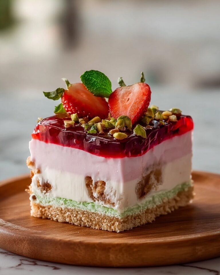 Strawberry Pistachio Mousse Cake Recipe