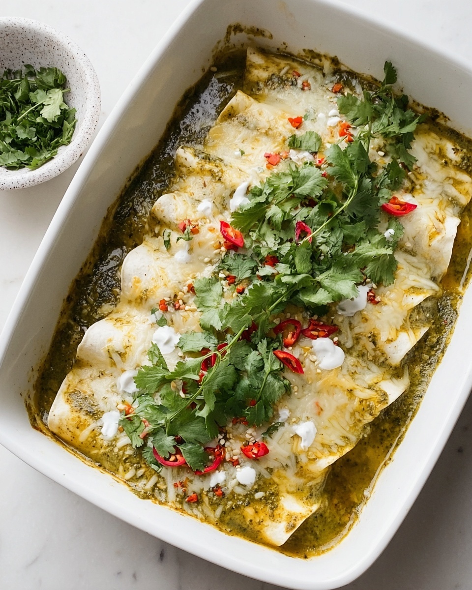 Green Chicken Enchiladas Recipe - Recipe Image