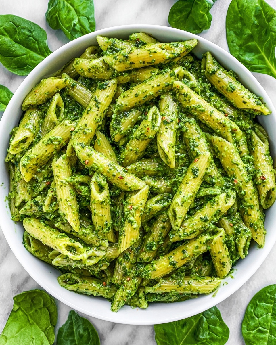 Simple Super Greens Pesto Pasta Recipe - Recipe Image