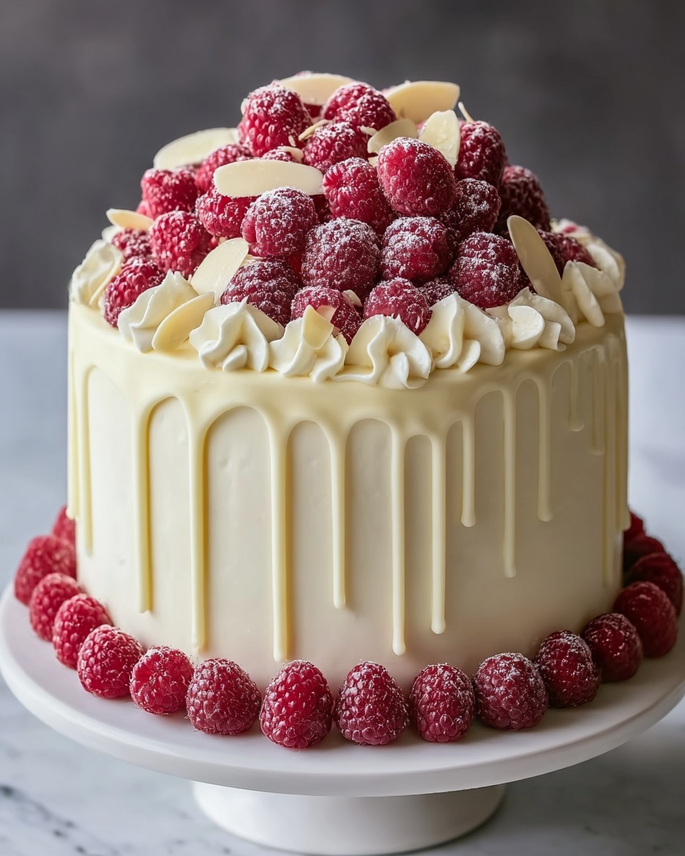 Best White Chocolate Raspberry Cake Recipe - Recipe Image