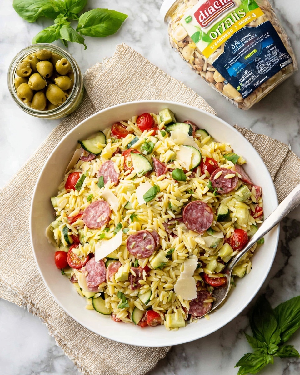 Italian Orzo Salad Recipe - Recipe Image