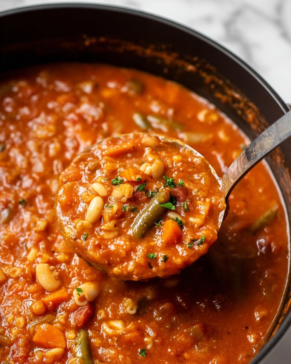 Hearty Minestrone Soup with Pasta and Vegetables Recipe - Recipe Image