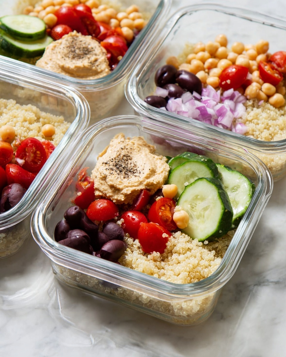 Mediterranean Vegan Meal Prep Bowls Recipe - Recipe Image