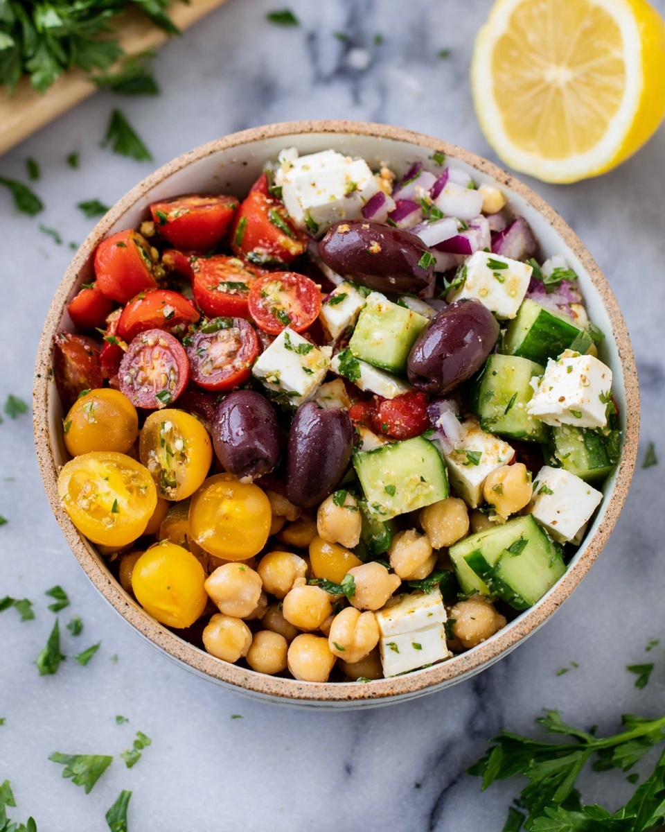 Mediterranean Chickpea Salad Recipe - Recipe Image