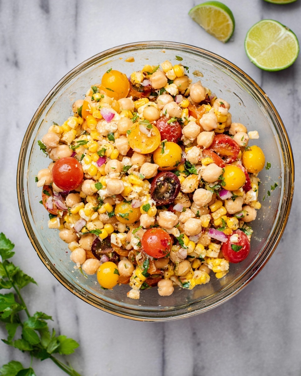 Grilled Corn and Chickpea Salad Recipe - Recipe Image