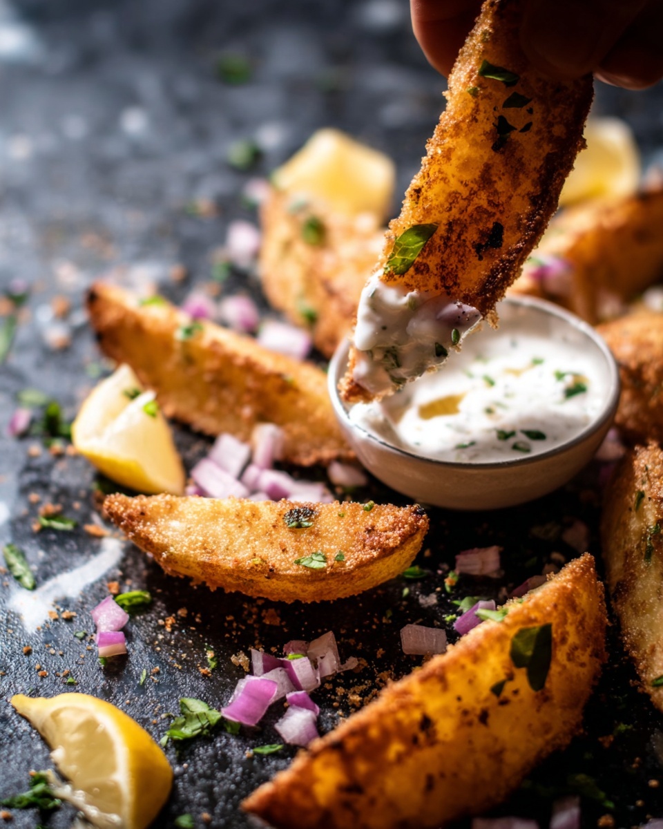 Greek Loaded Baked Potato Wedges Recipe - Recipe Image