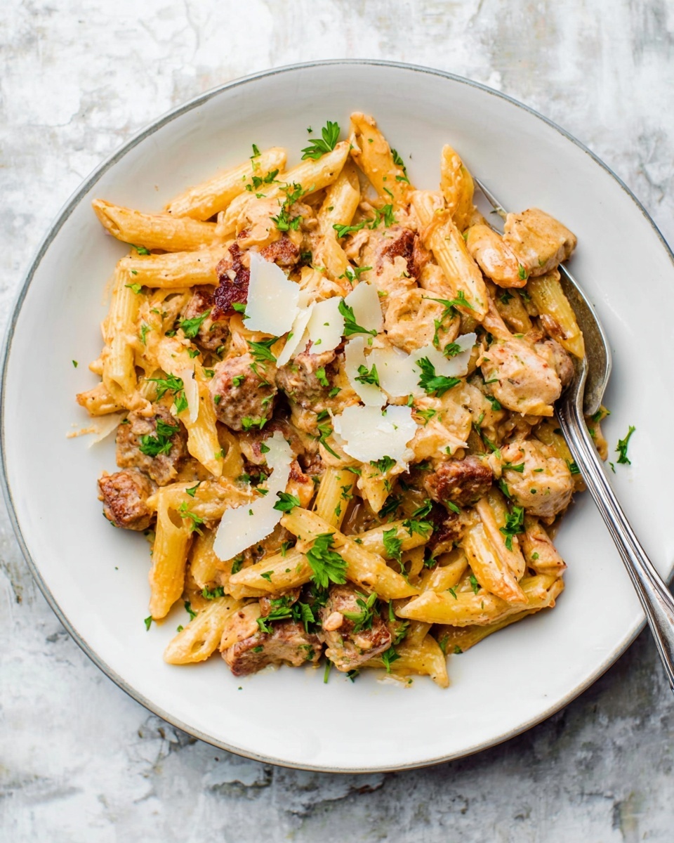 Chicken and Chorizo Pasta Recipe - Recipe Image