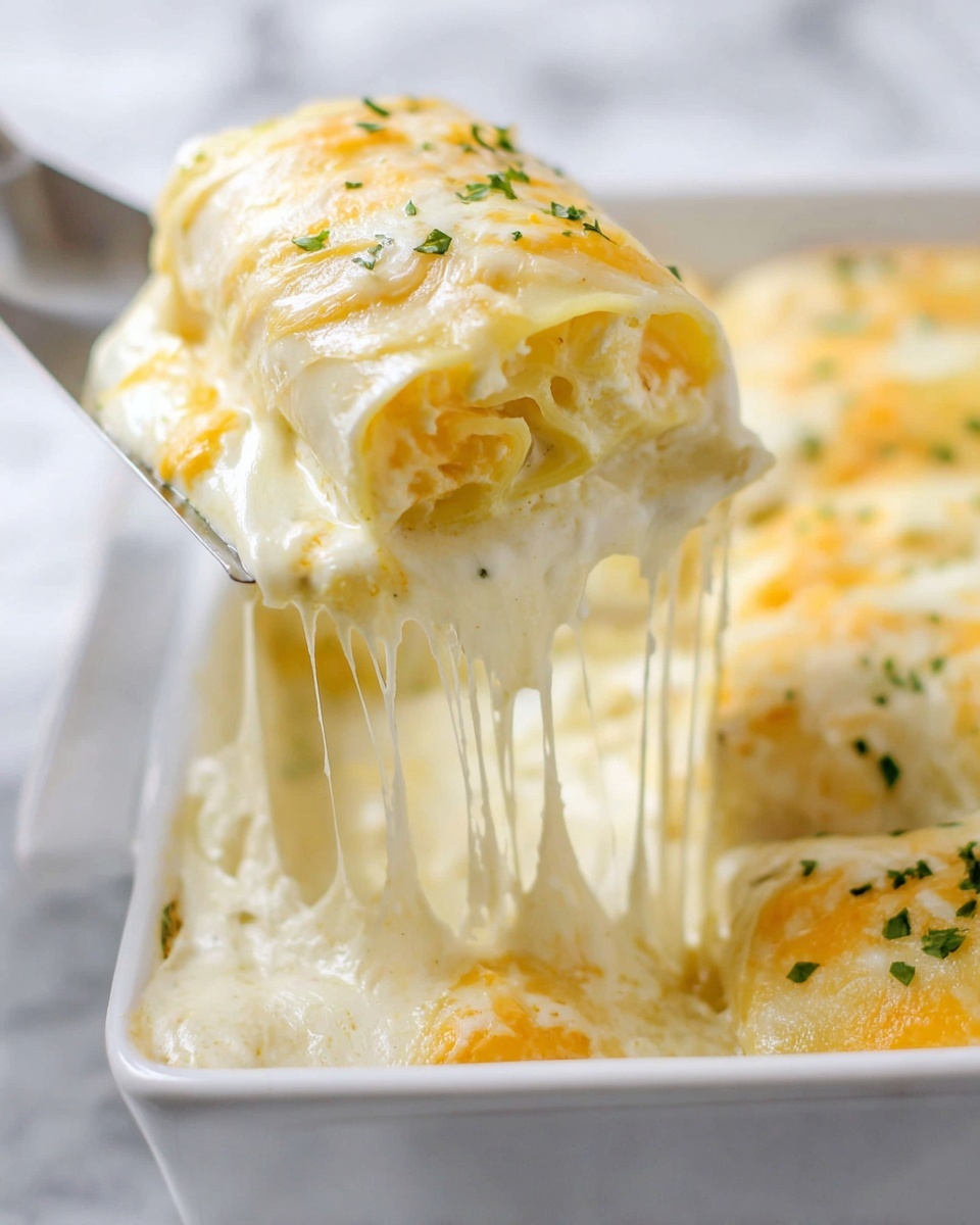 Chicken Alfredo Lasagna Roll-Ups Recipe - Recipe Image