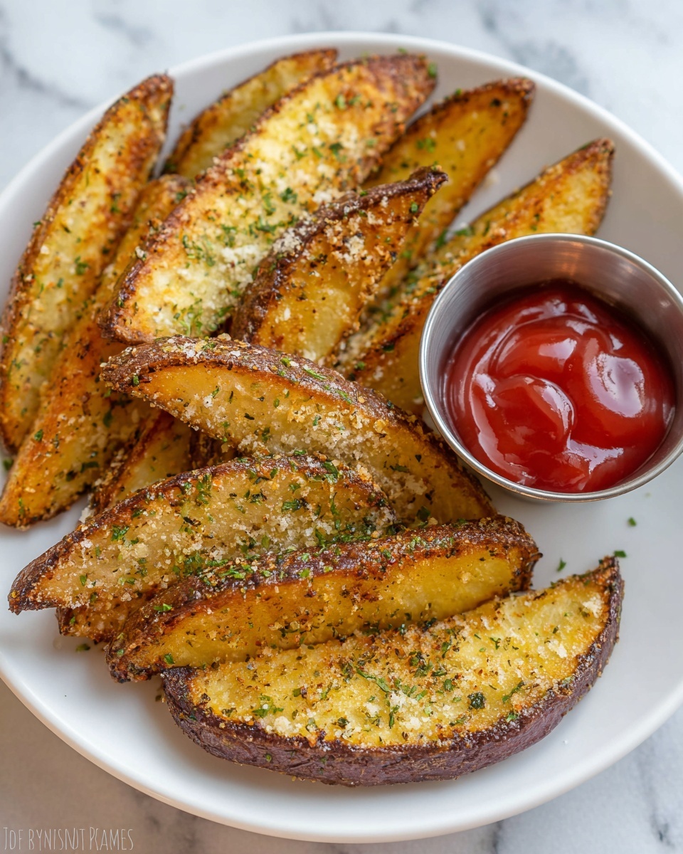 Crispy Baked Potato Wedges Recipe - Recipe Image