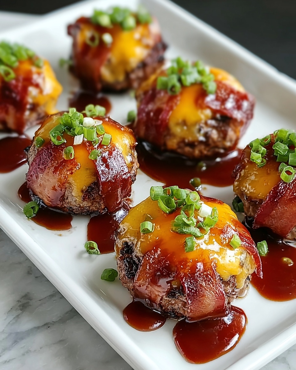 Cheddar Stuffed BBQ Bacon Bombs Recipe - Recipe Image