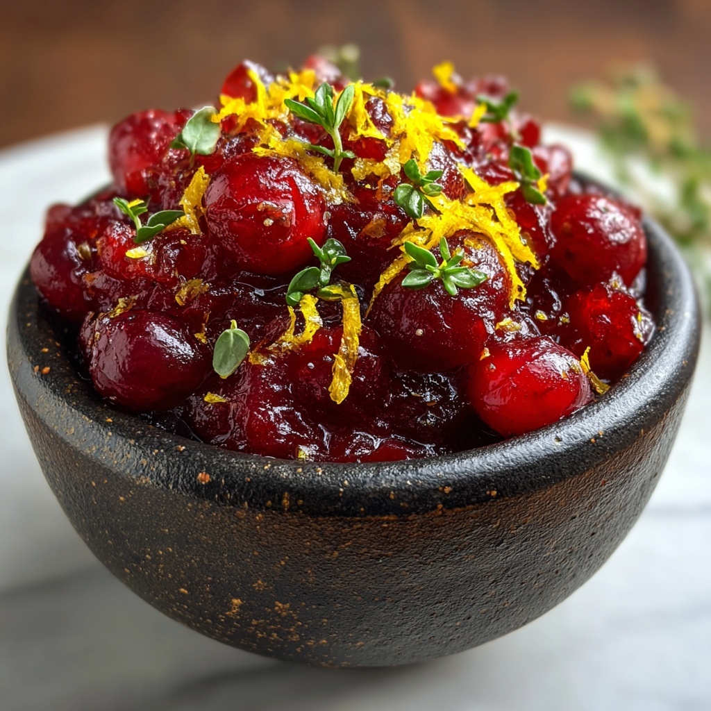 Zesty Orange Cranberry Sauce Recipe - Recipe Image