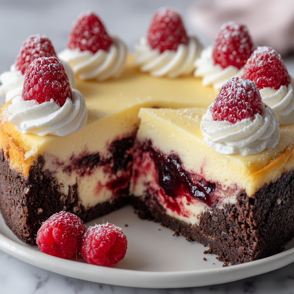 White Chocolate Raspberry Cheesecake Supreme Recipe - Recipe Image