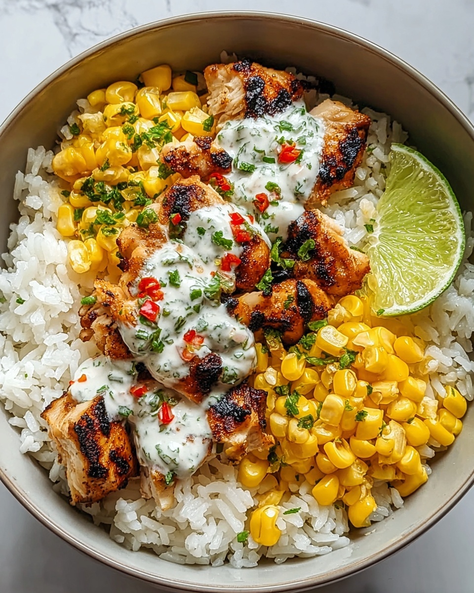 Street Corn Chicken Rice Bowl Recipe - Recipe Image