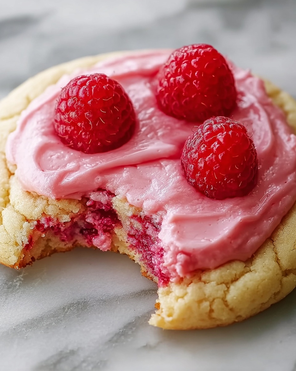 Valentine Raspberry Cheesecake Cookies Recipe - Recipe Image