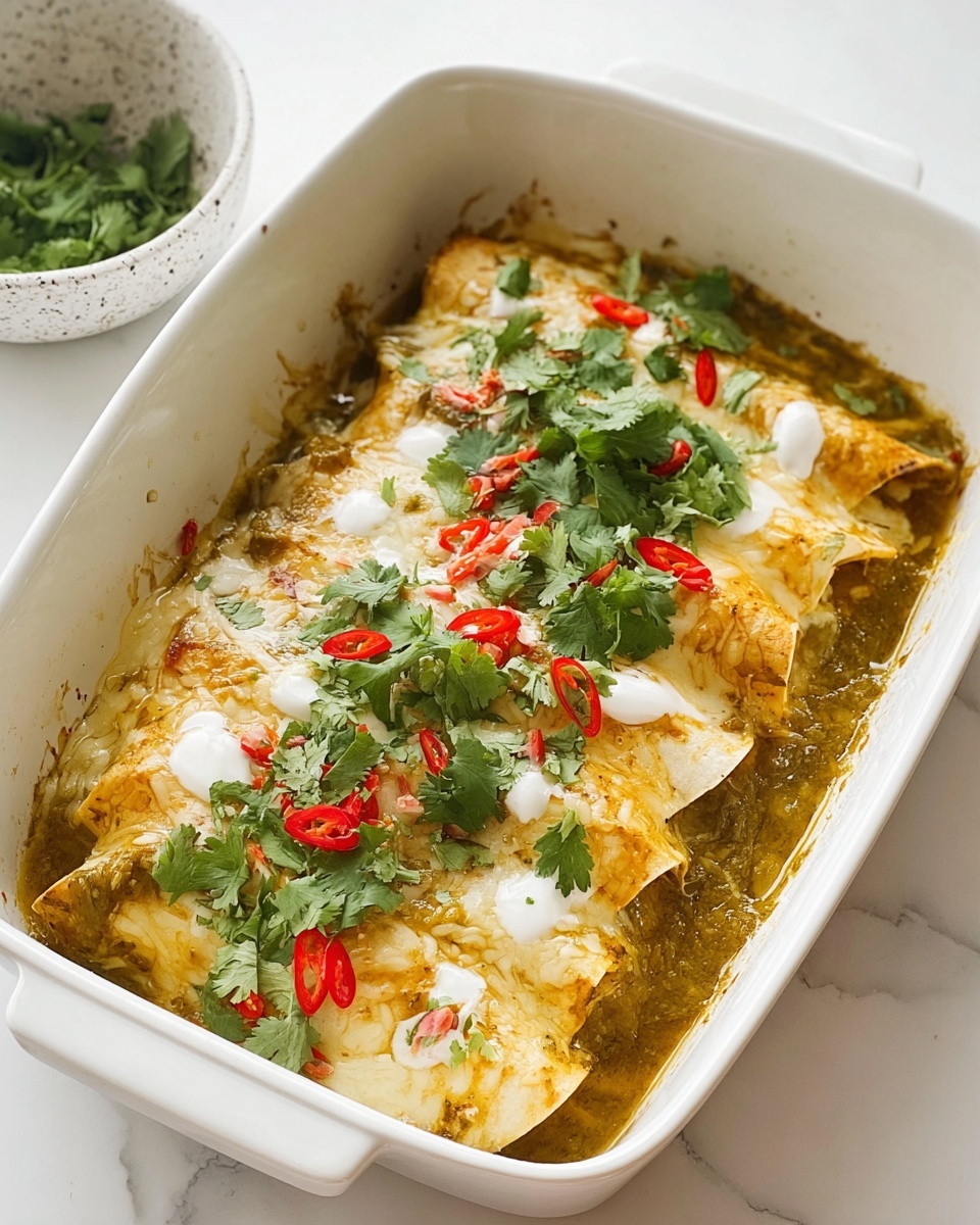 Green Chicken Enchiladas Recipe - Recipe Image