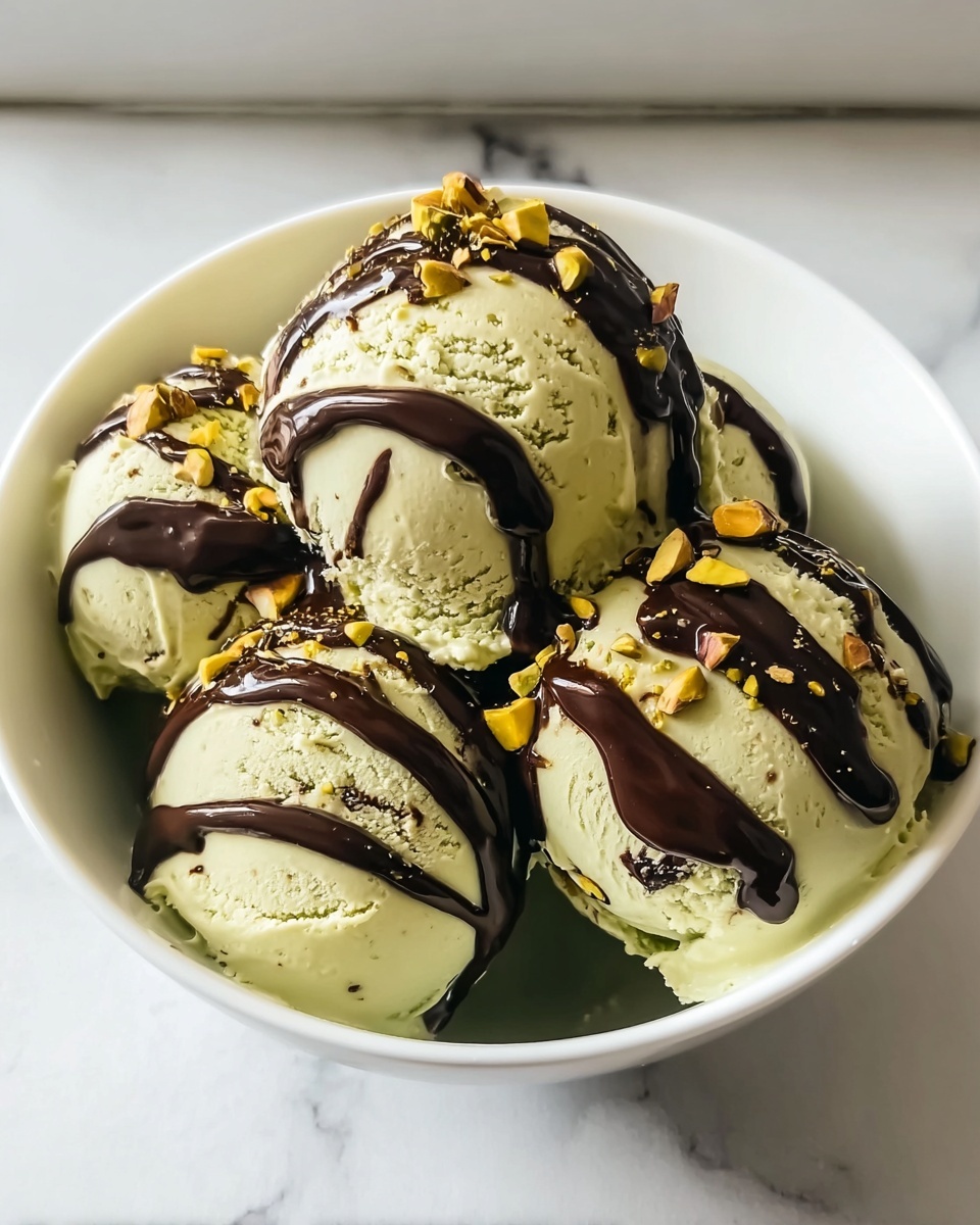 Homemade Creamy Pistachio Ice Cream Recipe - Recipe Image