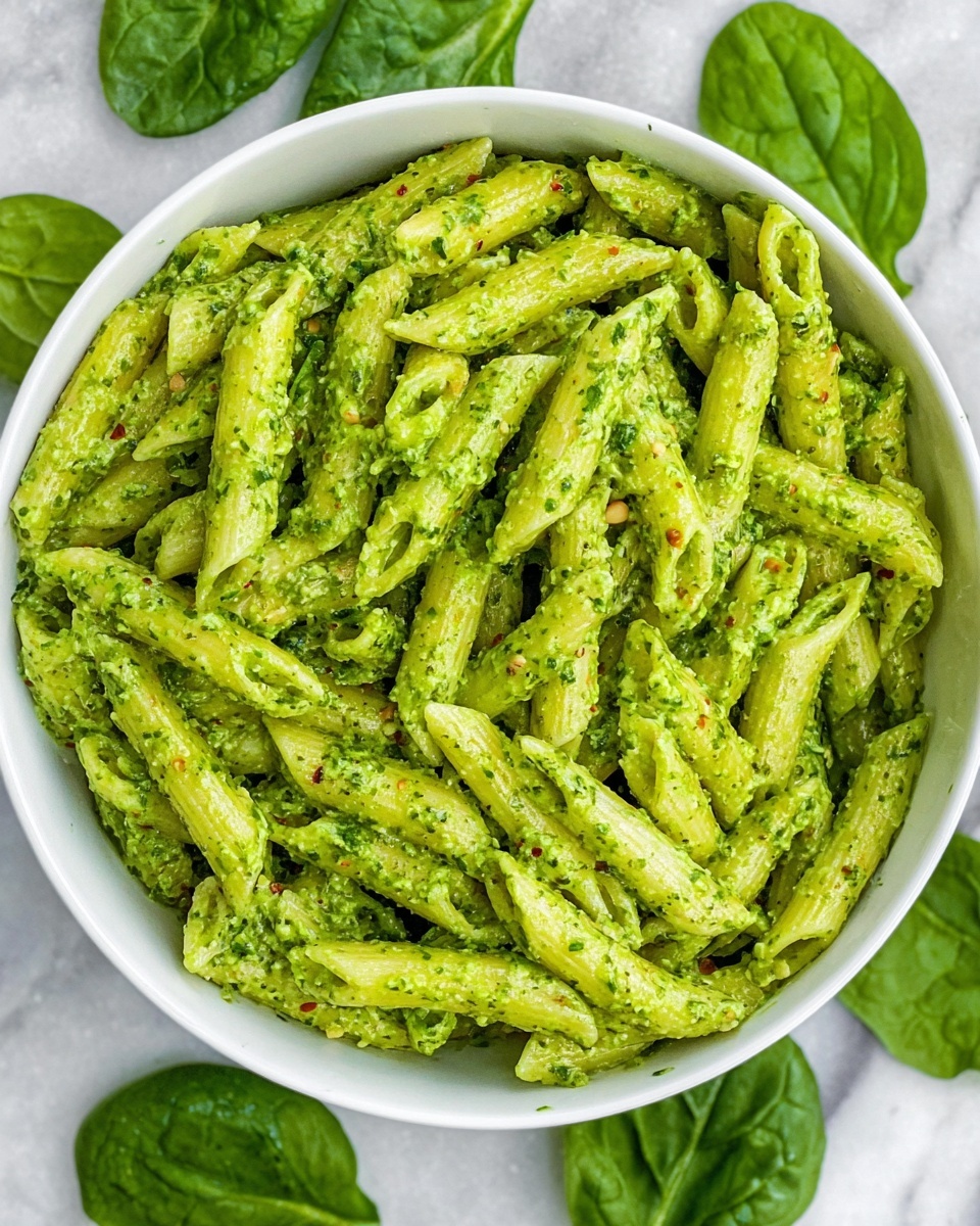 Simple Super Greens Pesto Pasta Recipe - Recipe Image