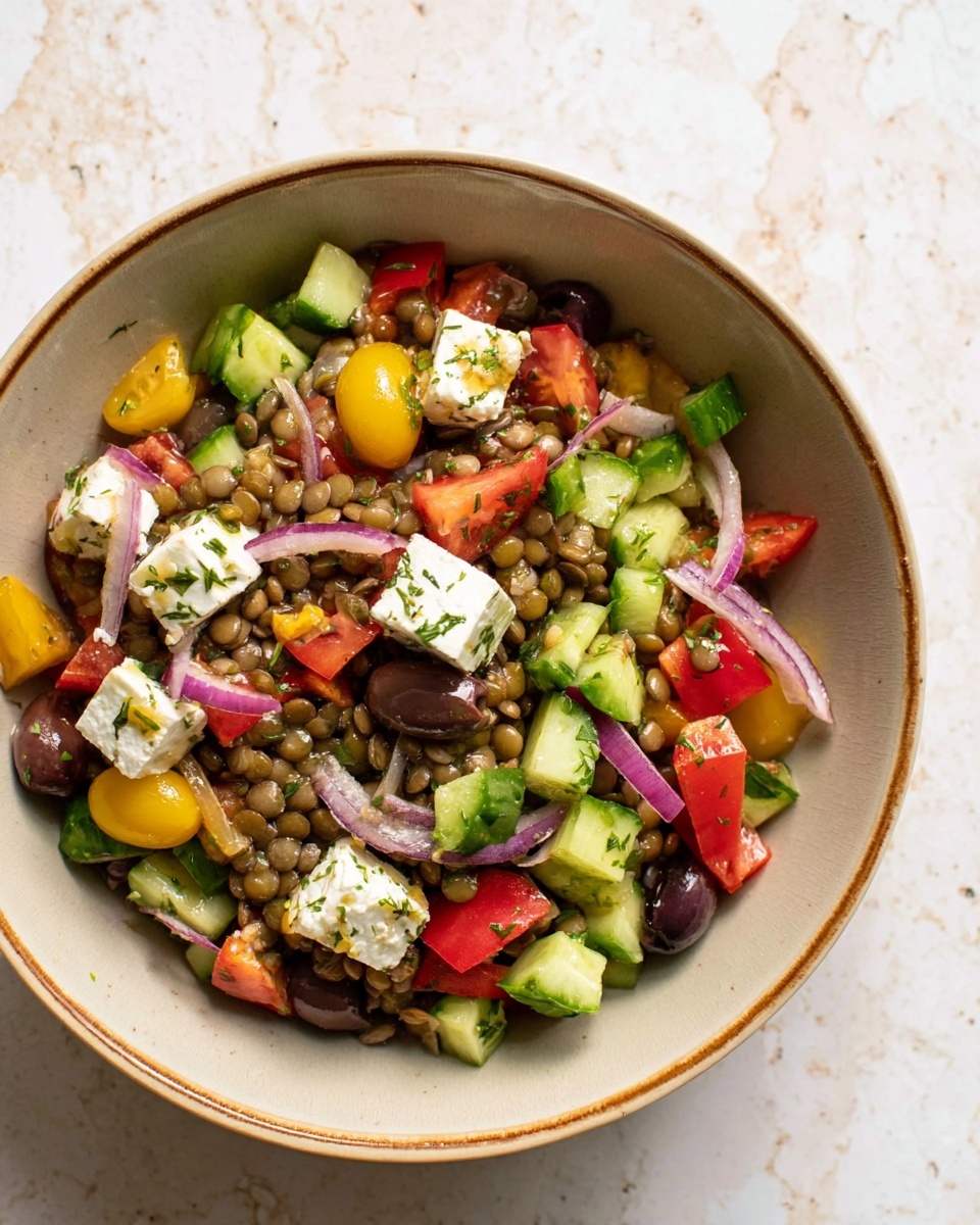 Mediterranean Lentil Salad Recipe - Recipe Image