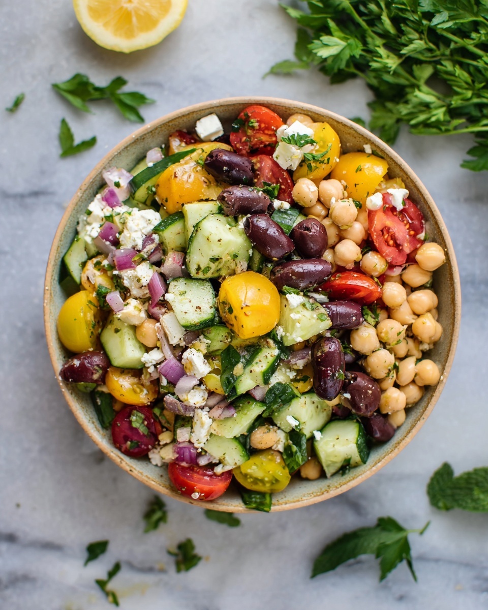 Mediterranean Chickpea Salad Recipe - Recipe Image