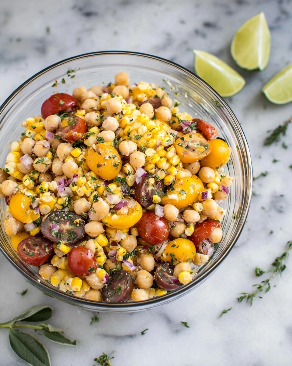 Grilled Corn and Chickpea Salad Recipe - Recipe Image