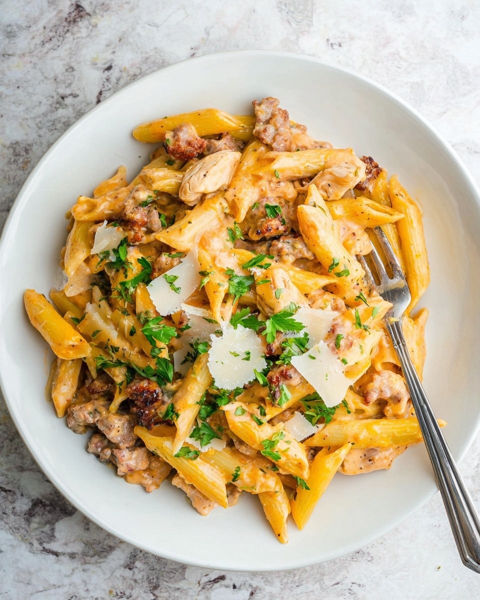 Chicken and Chorizo Pasta Recipe - Recipe Image