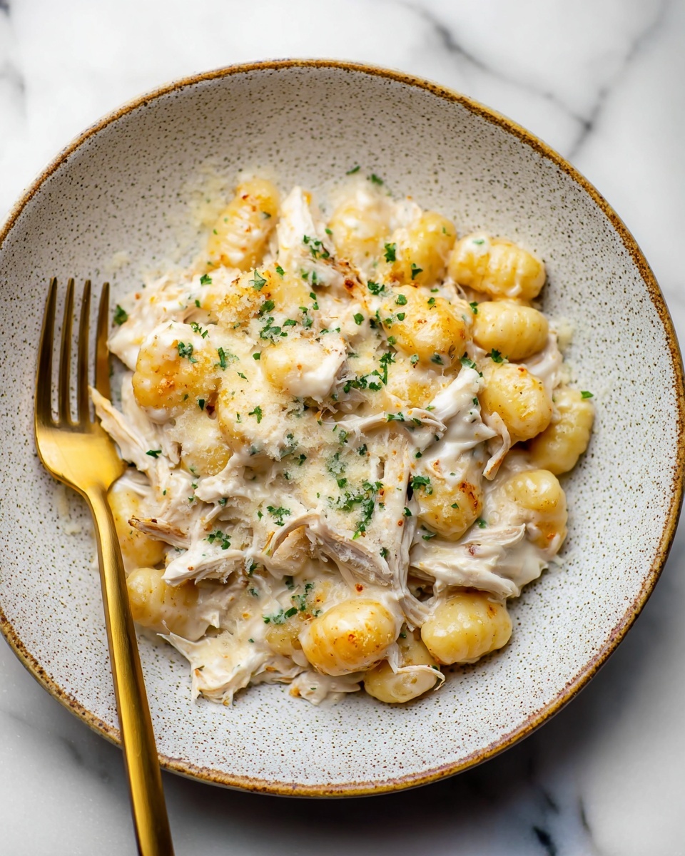 Chicken Alfredo Gnocchi Bake Recipe - Recipe Image