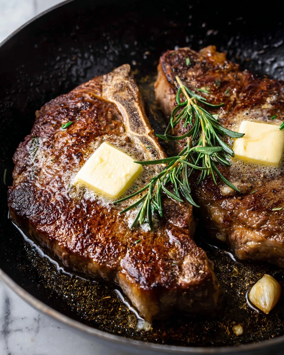 Pan-Seared Steak with Garlic Butter Recipe - Recipe Image