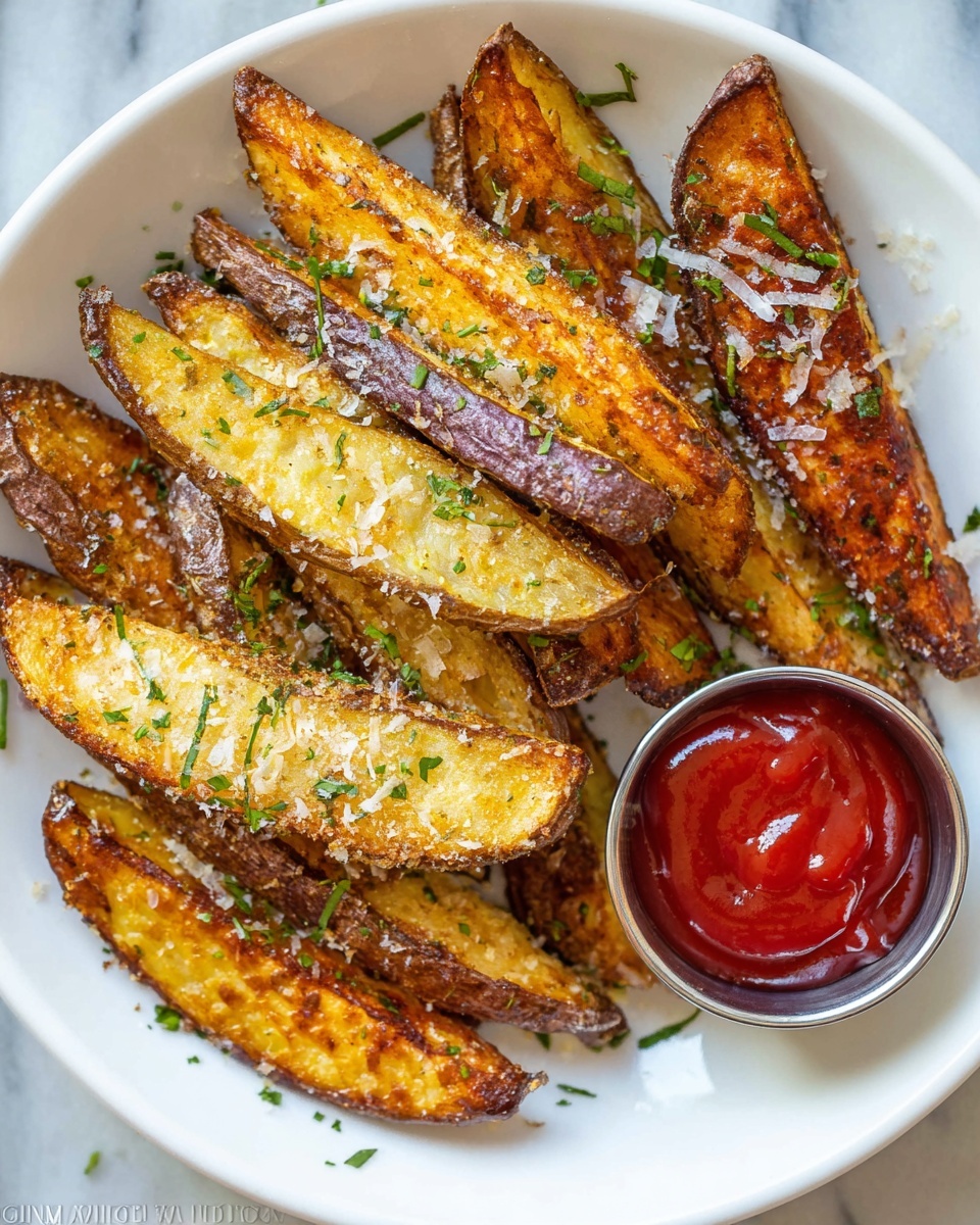 Crispy Baked Potato Wedges Recipe - Recipe Image