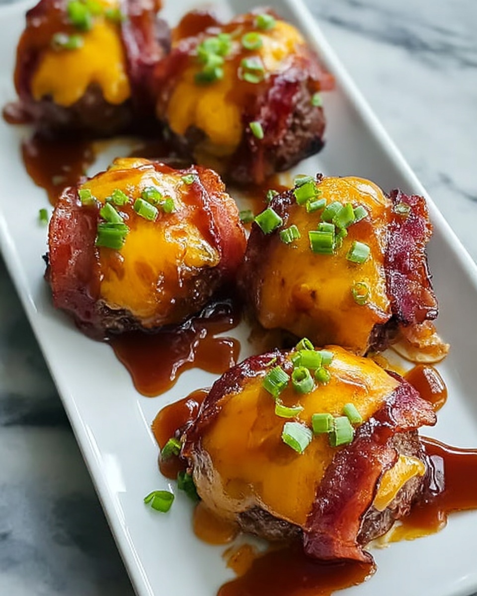 Cheddar Stuffed BBQ Bacon Bombs Recipe - Recipe Image
