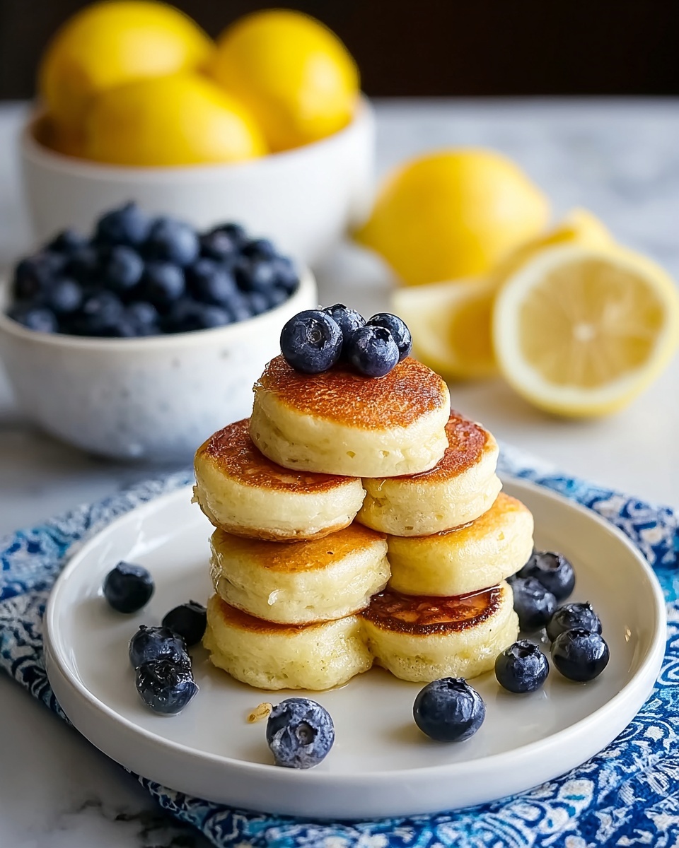Bright and Fluffy Lemon Blueberry Pancake Bites Recipe - Recipe Image