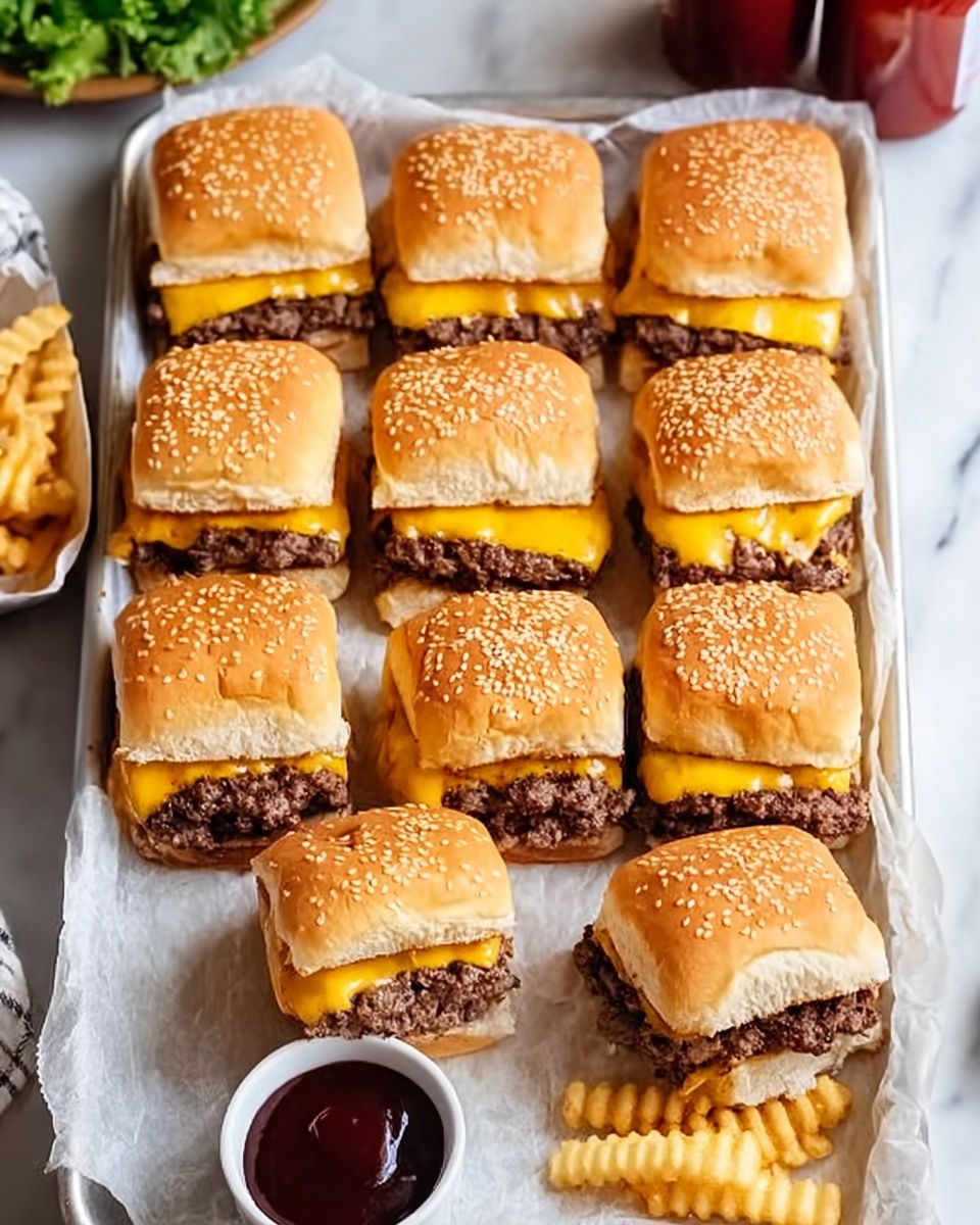 Ultimate Cheeseburger Sliders Recipe - Recipe Image