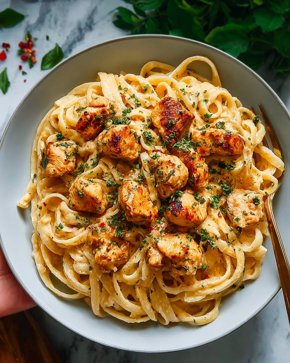 Irresistible Cowboy Butter Chicken Linguine Recipe - Recipe Image