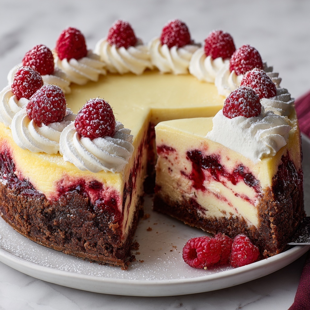 White Chocolate Raspberry Cheesecake Supreme Recipe - Recipe Image