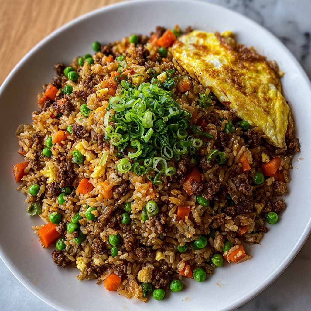 Ground Chicken Fried Rice Recipe - Recipe Image