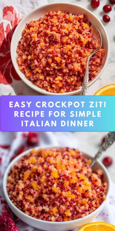 Crockpot Ziti with Ricotta and Mozzarella Recipe - Recipe Image