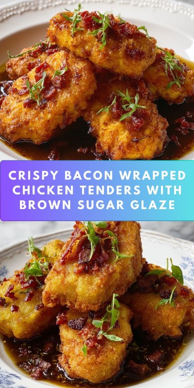 Bacon Brown Sugar Chicken Tenders Recipe - Recipe Image