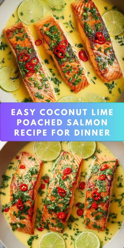 Poached Salmon in Coconut Lime Sauce Recipe - Recipe Image