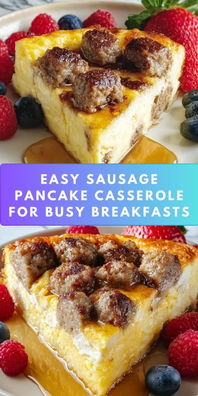 Pancake Sausage Casserole Recipe - Recipe Image