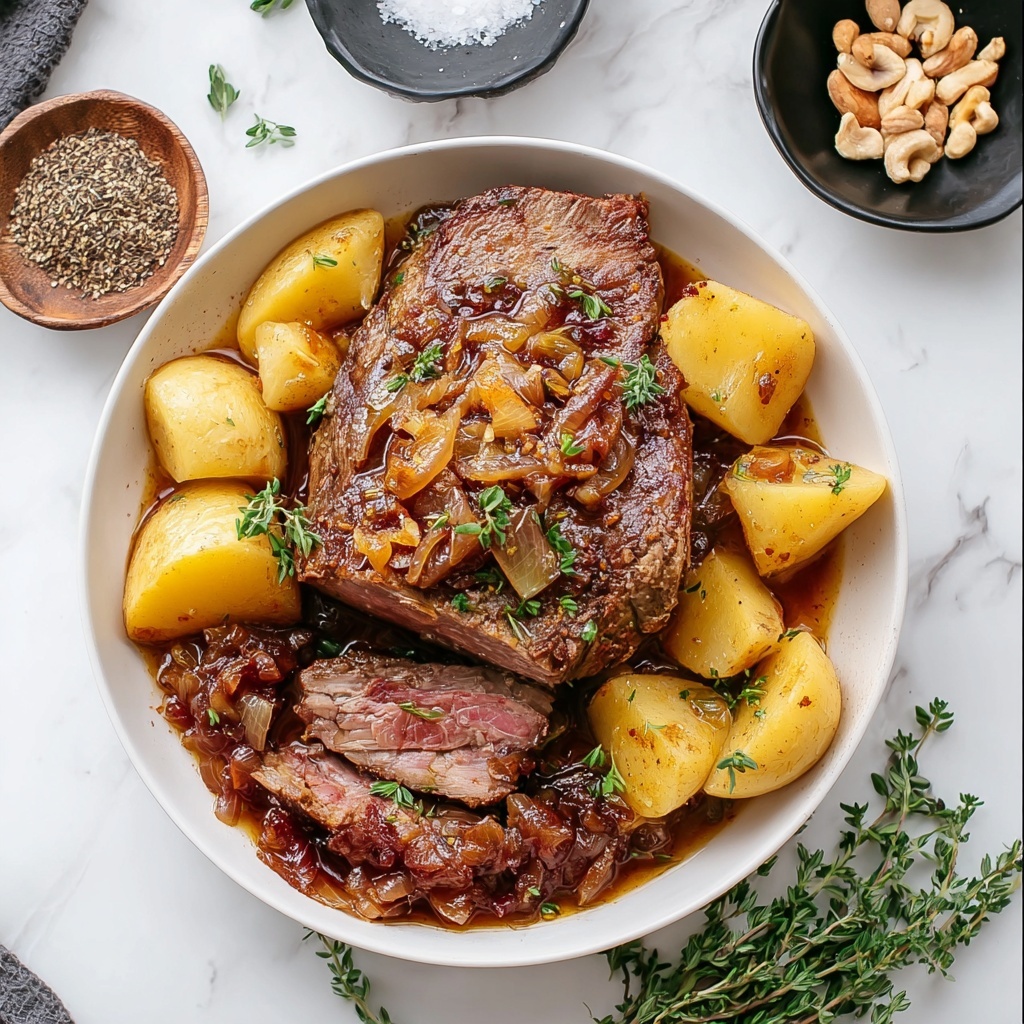 French Onion Pot Roast Recipe - Recipe Image