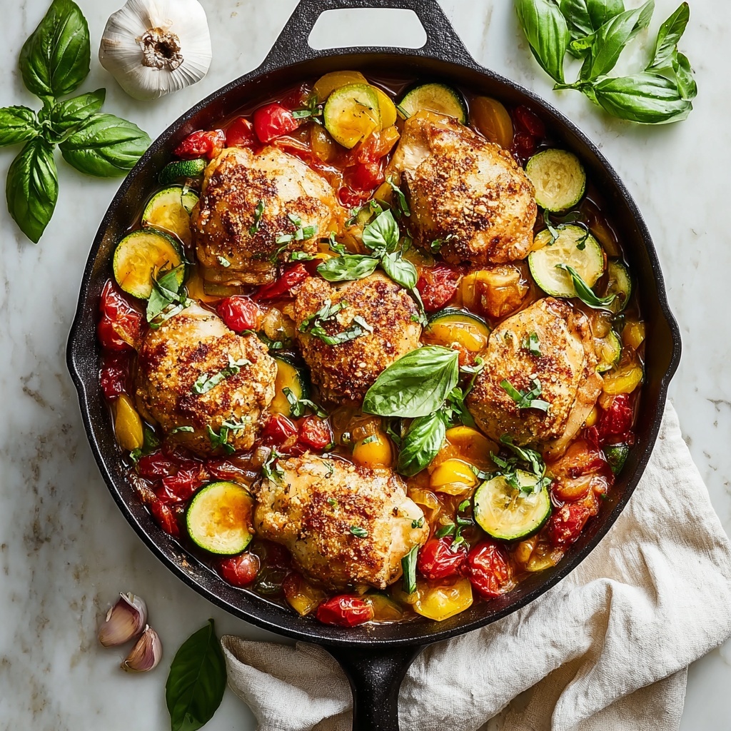 Baked Chicken and Zucchini Recipe - Recipe Image