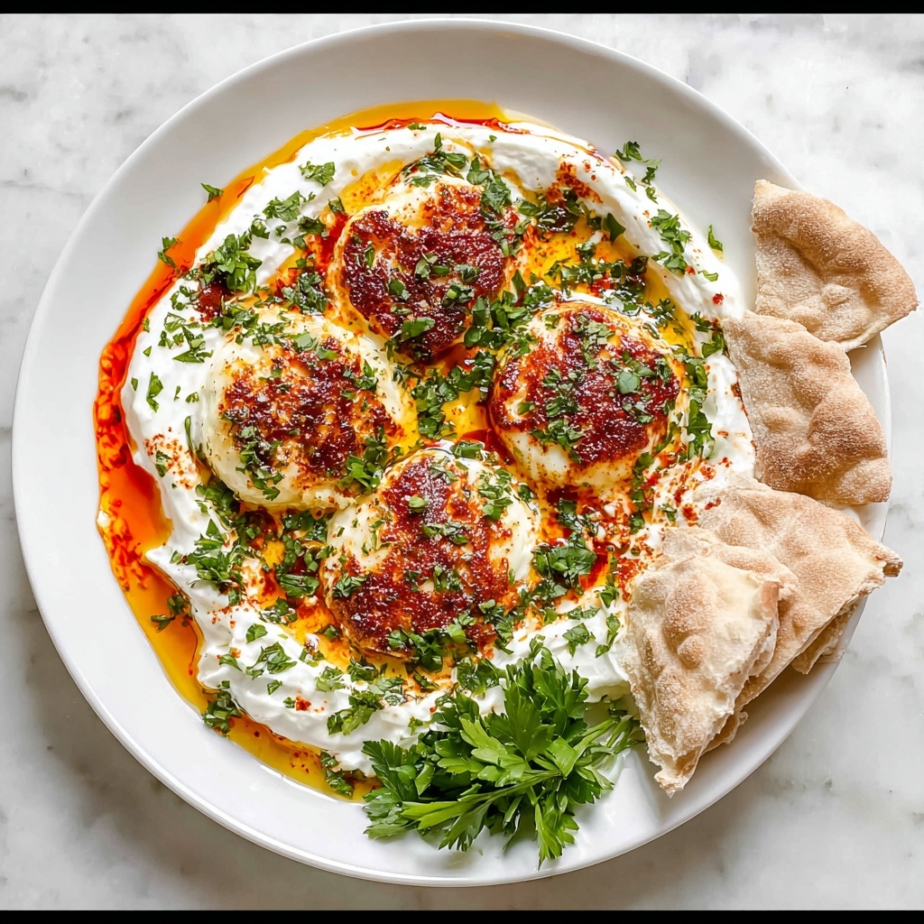 Cilbir (Turkish Eggs in Yogurt) Recipe - Recipe Image