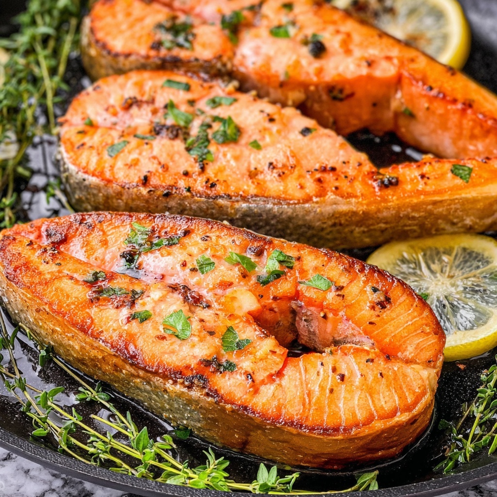 How to Cook Salmon Steaks Recipe - Recipe Image