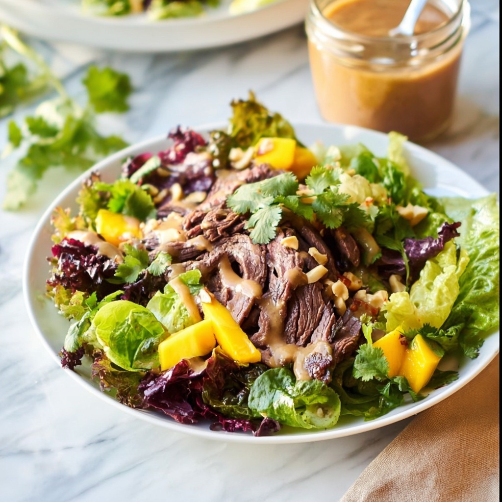 CrockPot Thai Steak Salad Recipe - Recipe Image