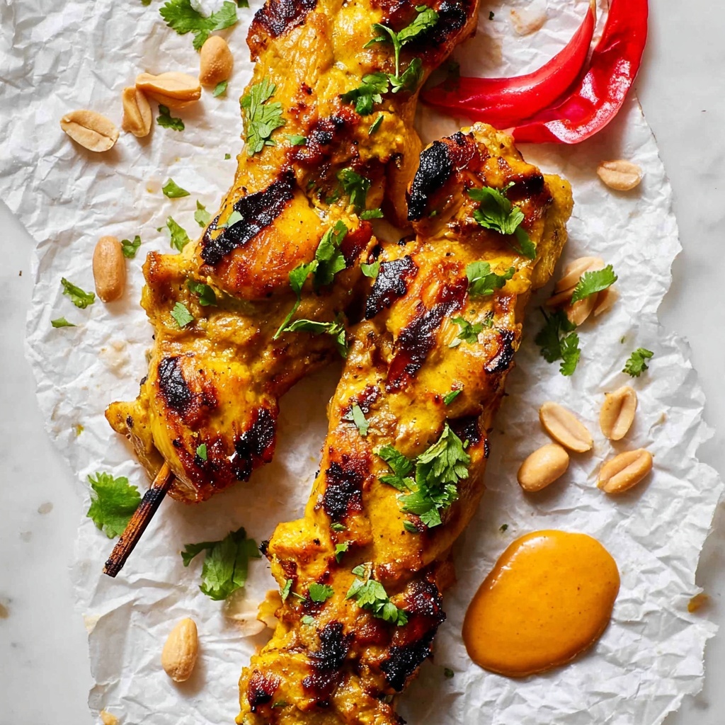 Thai Chicken Satay Skewers Recipe - Recipe Image