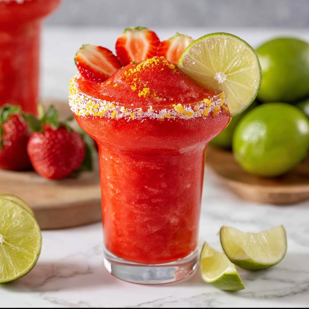 Frozen Strawberry Margarita Recipe - Recipe Image