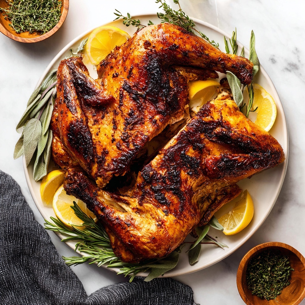 Spatchcock Herb-Infused Turkey Recipe - Recipe Image