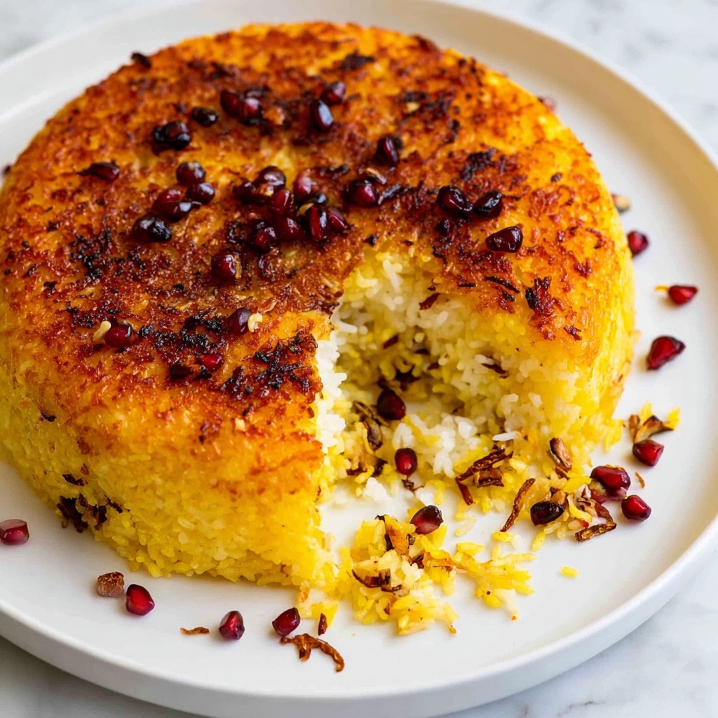 Persian Saffron Rice (Tachin) Recipe - Recipe Image