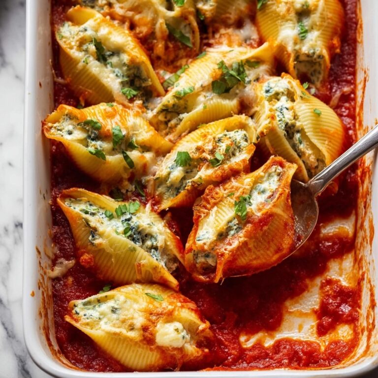 Spinach Ricotta Stuffed Shells (Conchiglioni) Recipe
