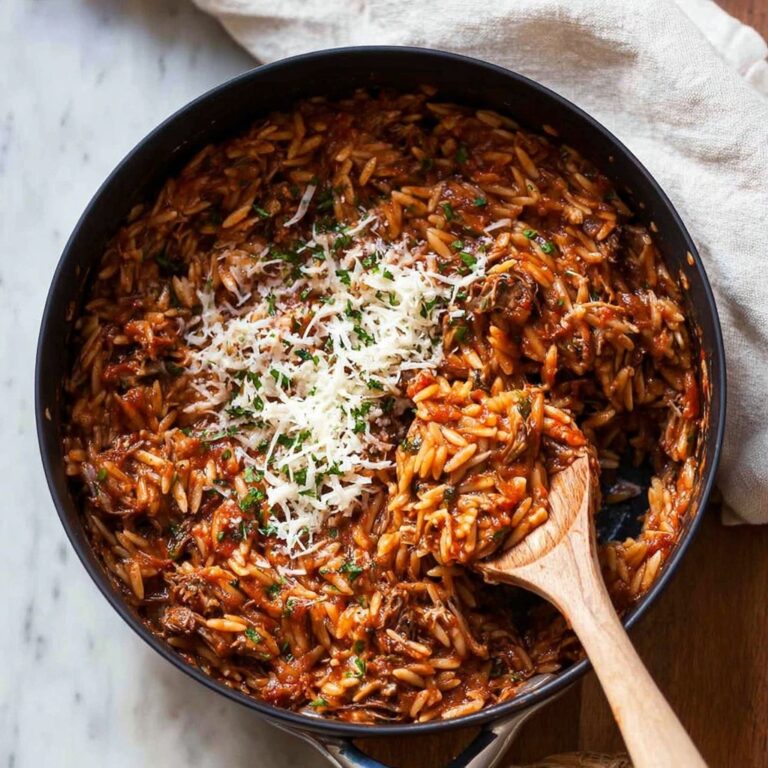 One Pot Orzo Bolognaise Recipe