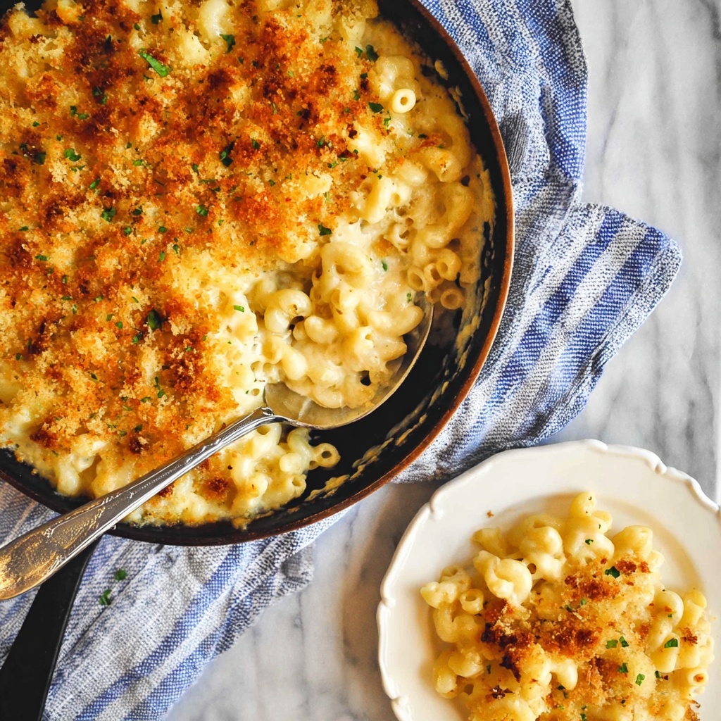 Baked One Pot Mac and Cheese Recipe - Recipe Image